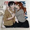 Anime H-Horimiya-a Throw Warm Soft Flannel Blanket, Multi-use for Sofa Bed Camping Travel Nap