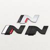 HWCB2 3D Metall Auto Styling N Logo Plakette Heckklappe Kofferraum Emblem Aufkleber Decal Für Hyundai i20 i30 Sonata Kona Elantra Tuson Zubehör