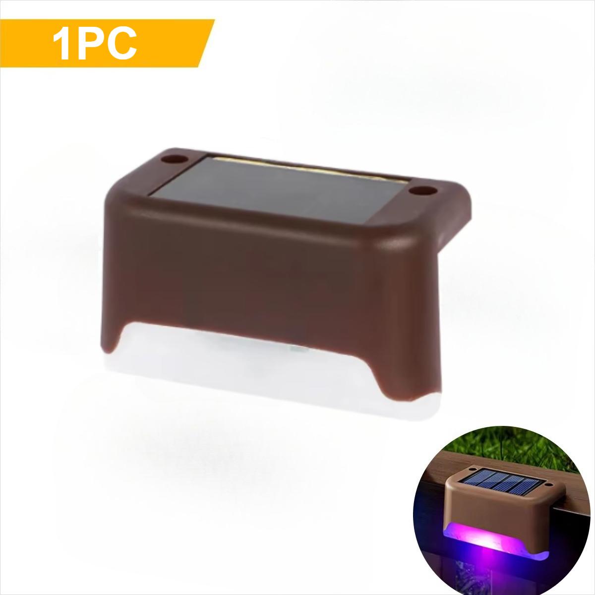 

1/4/8/ Упаковка Солнечные Палубные Светильники Светодиодные Водонепроницаемые Уличные Солнечные Светодиодные Шаговые Светильники Для Палубы Лестницы Патио Двор Садовый Декор 1PC-Multicolour