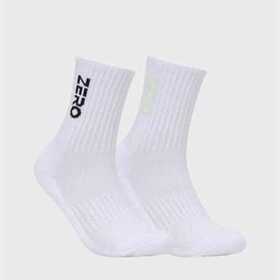 CLOUD ZERO ZERO Crew Socks (2P) (0097052) CZFAF1SC902YG-WHITE