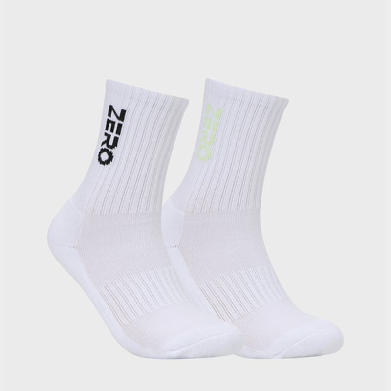 CLOUD ZERO ZERO Crew Socks (2P) (0097052) CZFAF1SC902YG-WHITE