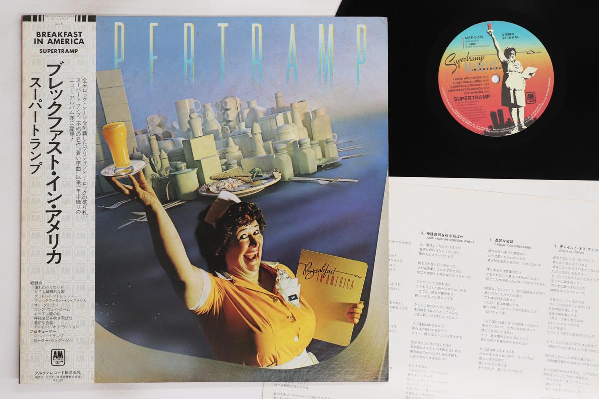 

LP Record SUPERTRAMP - Breakfast In America AMP6034 A&M 1979 Japan Obi Rock Used