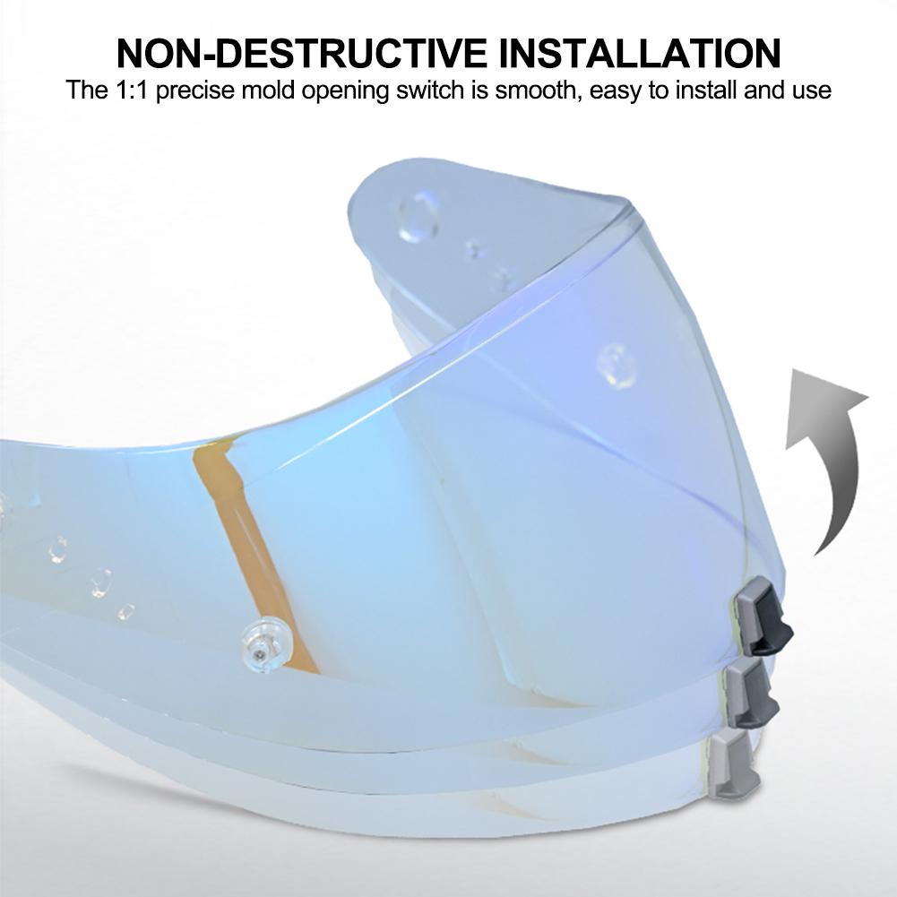 Motorcycle Helmets Visor Helmet Lens Visor Plating Uv Protection Lens Faceshield For Scorpion R1 1400 520