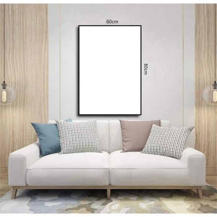 Toile - Art Scandinave - Noir - 60x80cm - Impression Full HD - Décoration Intérieure
