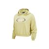 Women's Green Casual Embroidered Cropped Sweatshirt