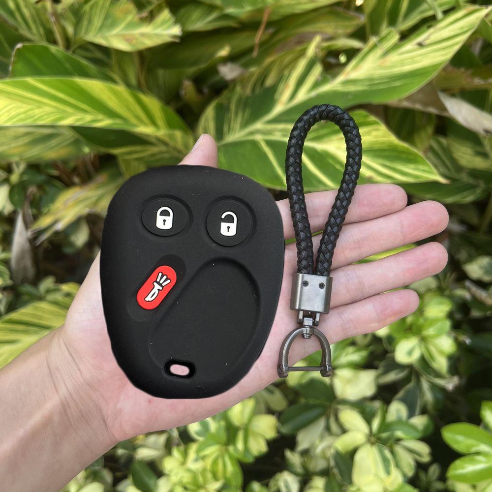 Silicone Rubber Car Key Cover Case For Chevrolet S10 Silverado Suburban Tahoe For Gmc Sierra Sonoma Yukon 3 Button Rempte Key