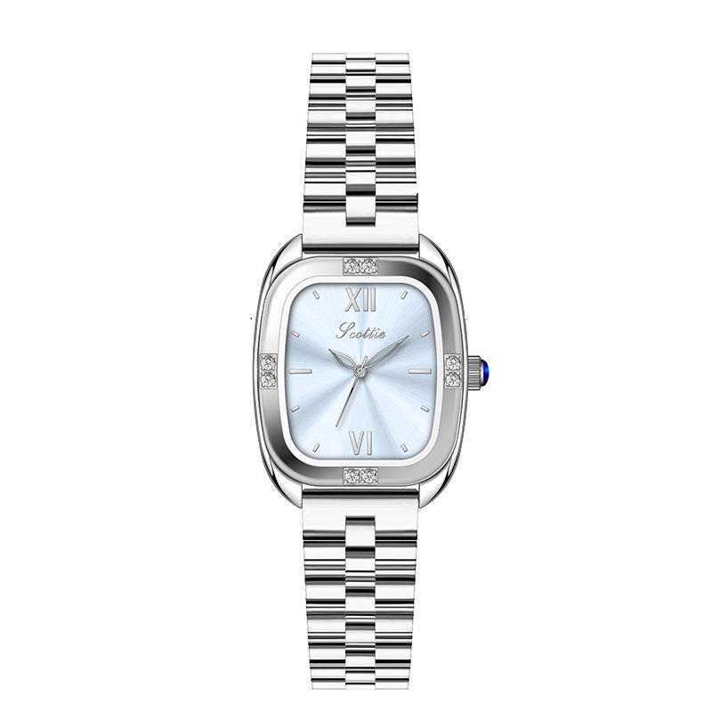 Watch Ladies Summer Women'S Watch Steel Belt Square Watch 9726