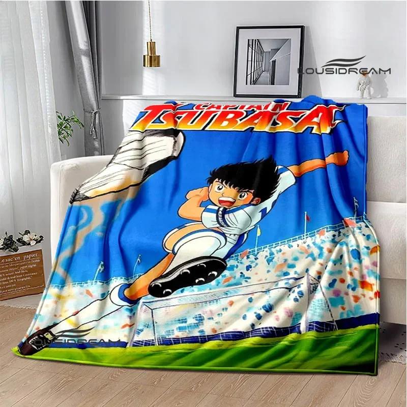 Captain Tsubasa Cartoon Blankets Picnic Blanket Warm Flannel Blankets Soft and Comfortable Blanket Bed Linings Birthday Gift