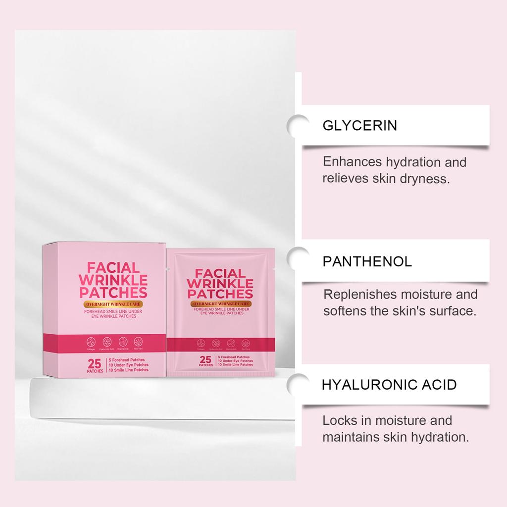Facial Smoothing Patch Nourishes The Skin, Reduces Wrinkles, Hydrates And Moisturizes, And Soothes Dryness.