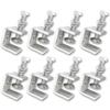 UME-STAR C-Clamp Tool, Mini C-Clamp, Small Stainless Steel C-Clamp, DIY Hardware (20mm Opening, 8 Pieces)