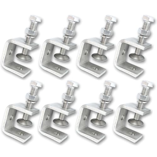UME-STAR C-Clamp Tool, Mini C-Clamp, Small Stainless Steel C-Clamp, DIY Hardware (20mm Opening, 8 Pieces)