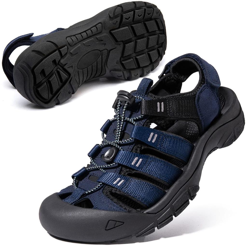 MERPHINE Summer Sports Leisure Popular Outdoor Sandals with Toe Ideal for Camping and Dark Size Men's Sandals, Sandals, Sandals, Protection, Fishing,