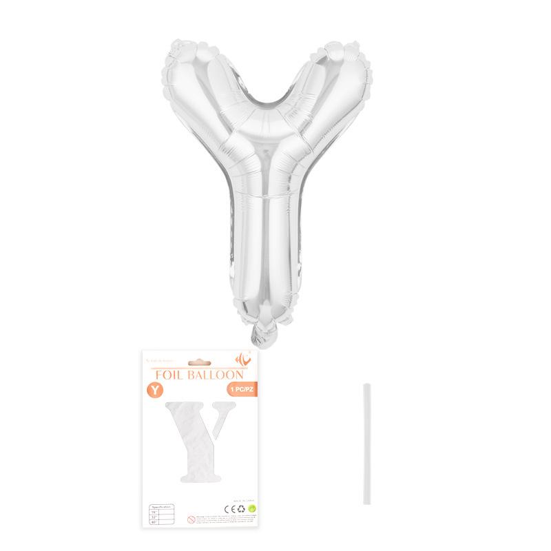 Independent Paper Card Packaging 16-Inch English Letter Aluminum Film Balloon Birthday Party Decoration Arrangement Aluminum Foil Balloon