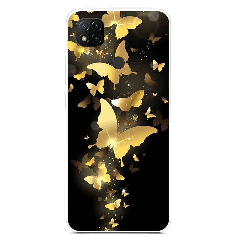 Cute Art Line Daisy Case For Xiaomi Redmi 9C Phone Case Slim Tpu Back Cover For Xiaomi Redmi 9C 9 C NFC Funda PocoC3 Soft Bumper