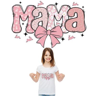 Toppe termoadesive Mama Facili da Stampare Applicate a Caldo Adesivi per Vestiti T-shirt Felpe Toppe Fai-da-te per Zaino
