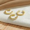 Clips Earrings for Women Unisex Minimalist Fashion Cartilage Hoop Earings Set Ear Cuff Fake Piercing Clip on Ear Jewelry