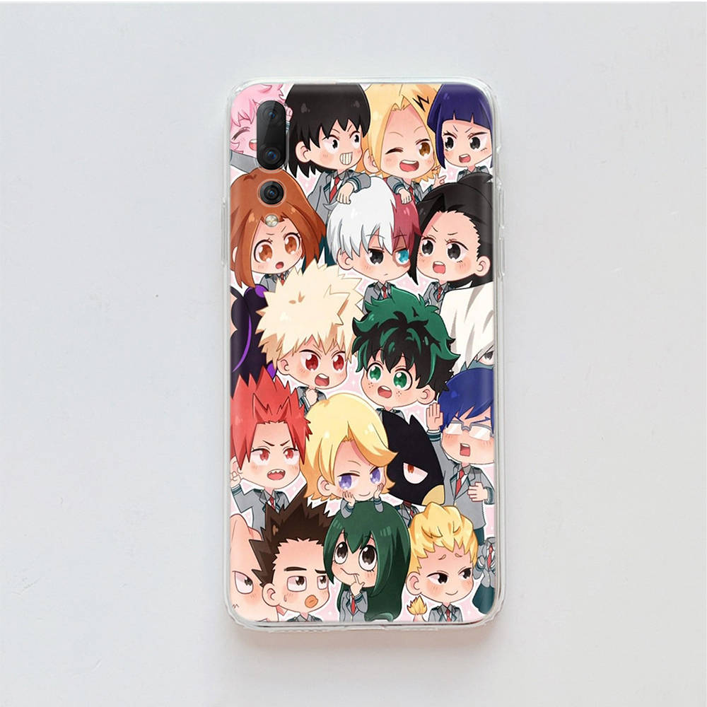 Transparent Case for Samsung A04 A14 A23 M33 M53 Realme 10 9 C35 C55 VIVO X80 Infinix Hot 30 Note 11 Tecno Spark 8P Pro W-49 My Hero Academia