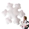 PP Cotton Couch Stuffed Plush Cushion Soft Snowflake Pillows Christmas Snowflake Throw Pillow  Sofa