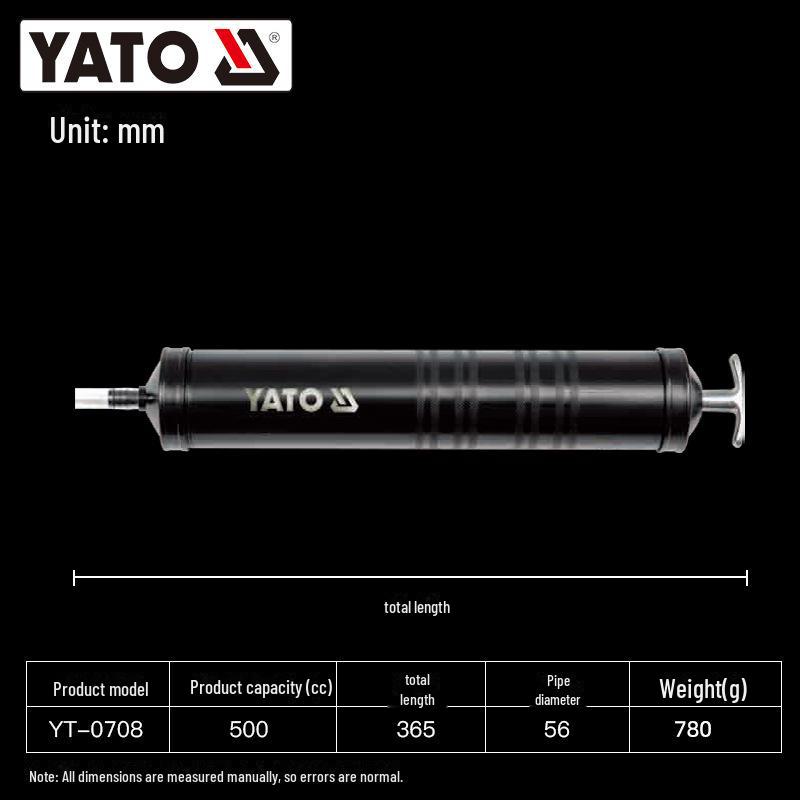 

YATO Aluminum Alloy Manual Oil Pump, 500cc, YT-0708 YT-0708