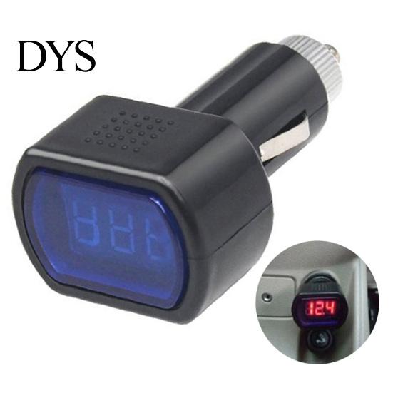 Car Voltmeter Battery Tester Cigarette Lighter Digital Voltage Monitor Gauge
