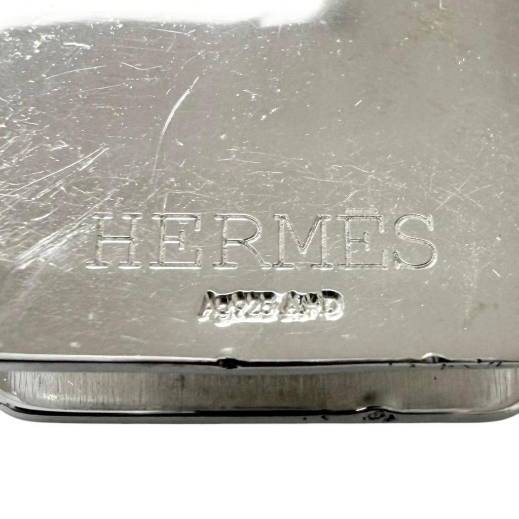 Very Good HERMES Money clip Evelyn money clip Silver AG925 mens Used