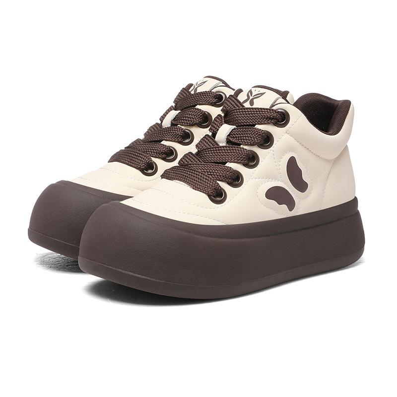 

Bread shoes women s new autumn and winter fashion versatile high-top casual shoes platform heightening board shoes sports shoes 40
