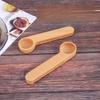 Wooden Milk Powder Spoon With Clamp For Home Use And Coffee Preparation