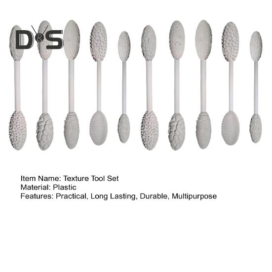 5/10 Adet Doku Aleti Seti Dayanıklı Yapı Ergonomik Sap Tasarımı Kendin Yap Oval Desenli Rulolar Kiti Modelleme Çubukları