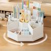Large Capacity Detachable High Aesthetic Rotating Pen Holder, Plastic Desktop Office Storage Box
