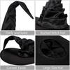 1PC Halloween Folds Witch Wizard Black Hat Party Cosplay Costume Головний убір Диявол Кепка Реквізит Прикраси для дорослих жінок чоловіків