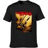 I‘M FASHION Men's Cotton Shirt The Howling Retro Horror 1980S Werewolf Movie Short Sleeves Black