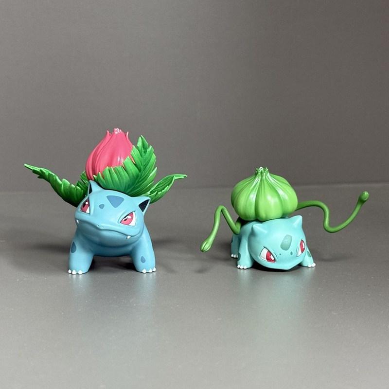 

In Stock 3.5-13Cm Anime Pokemen Figure Bulbasaur Evolutionary Combination Action Figures Pvc Statue Collectible Model Toys Gifts (As shown-18349)-WITH BOX
