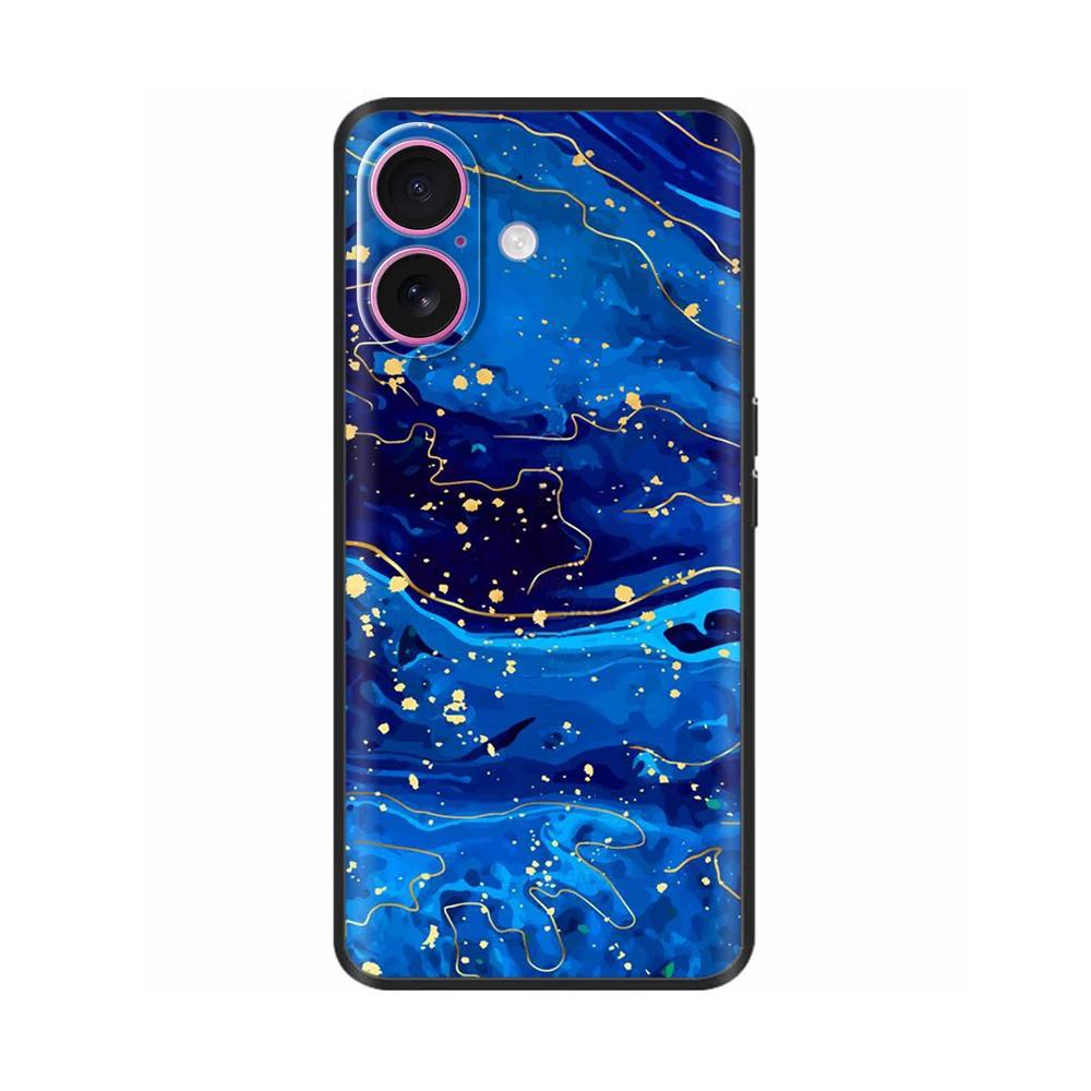 For iPhone 16 Case 16 Pro Silicon TPU Black Frosted Phone Cover For Apple iPhone 16 Pro Max Coque Bumper Shell for iPhone16 Plus