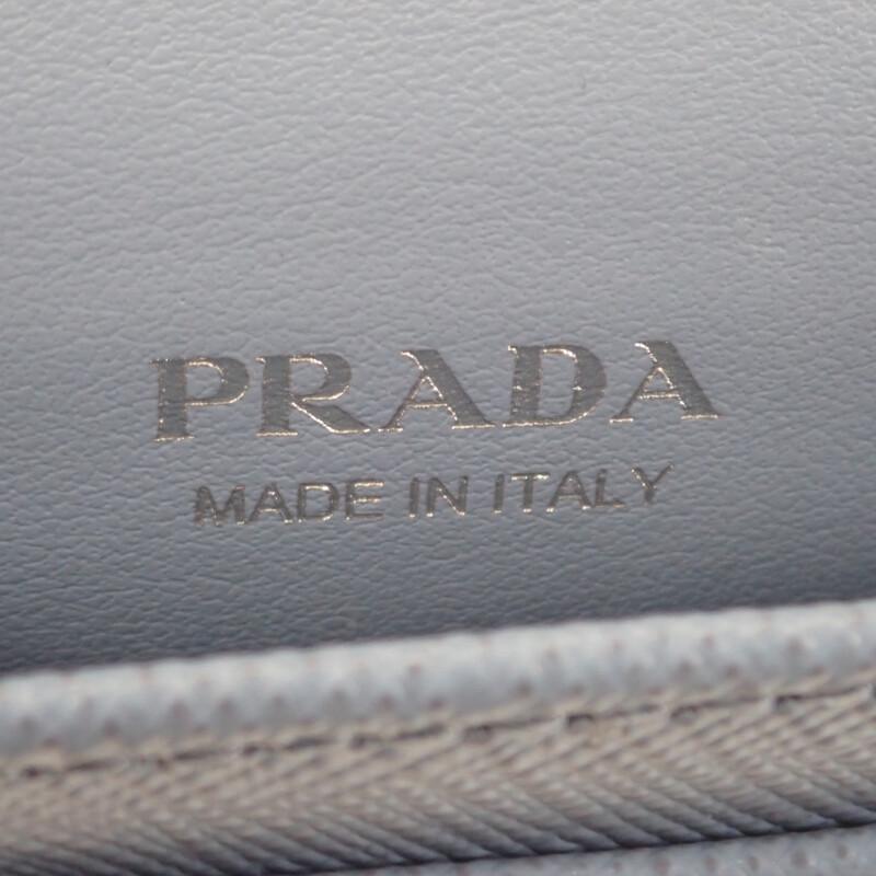 PRADA  1MC110_QHH_F0OZX Card Case Light blue Safiano Women