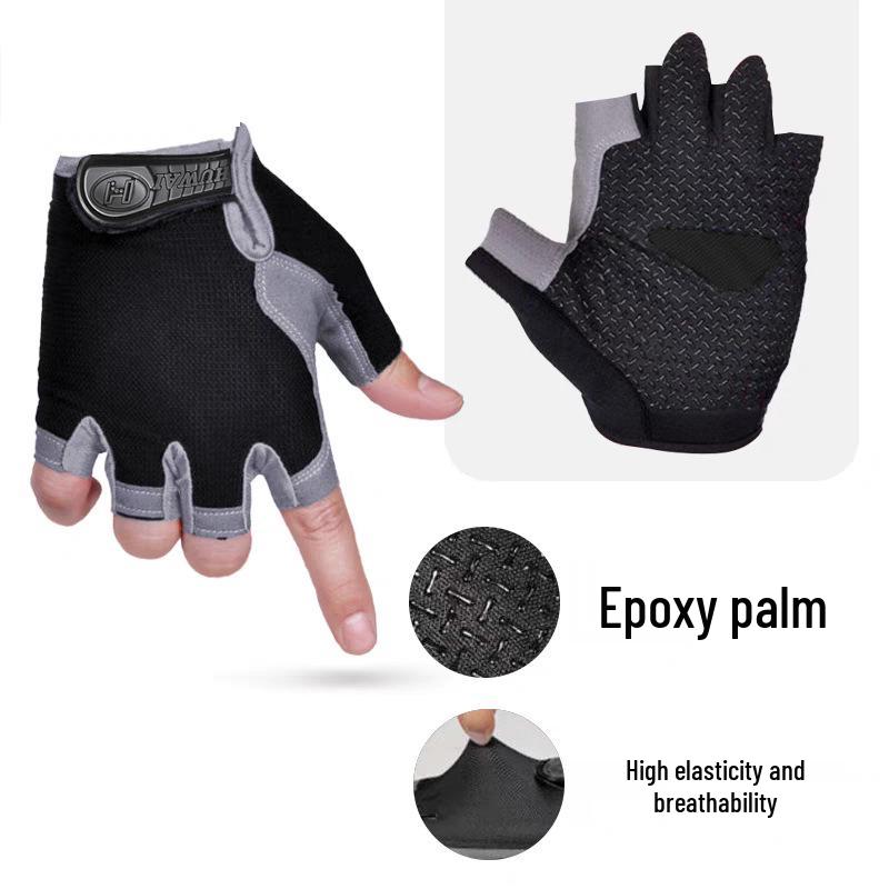 Unisex Breathable Non-Slip Fingerless Gloves for Outdoor Fitness, Cycling, Climbing & Mountaineering