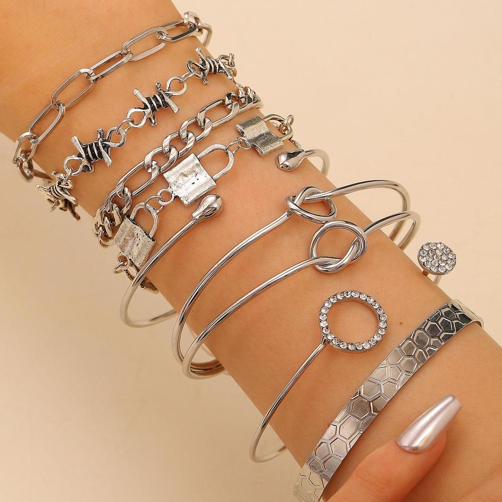 Bohemian Retro Suit: Tassel, Letter, Beaded, Turtle, and Braided Bracelets