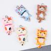DW08 20 Stück 15x28mm Tollpatschig Entzückende Persönlichkeit Cartoon Niedliches Katzen-Design 3D Harz Tieranhänger DIY Armband Handgemachter Schmuck