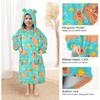 Guinea Pigs Flower Wearable Blanket Hoodie for Kids Flannel Wearable Blankets Sweatshirt 3-14YR