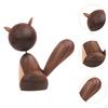 Nordic Wooden Squirrel Figurine Height 11cm for Bookshelf Decor Multipurpose