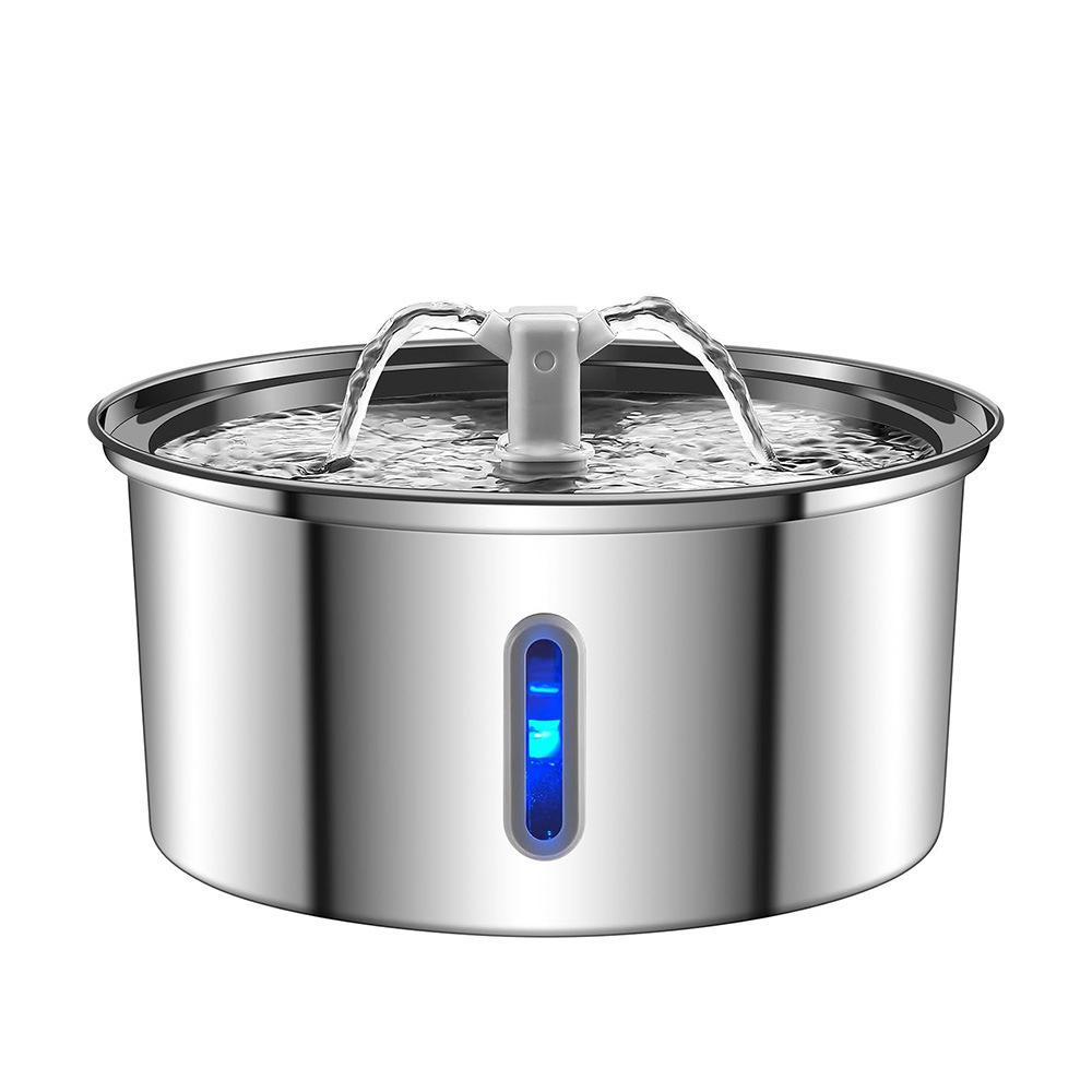 3.2L Stainless Steel Automatic Pet Water Fountain for Cats and Dogs