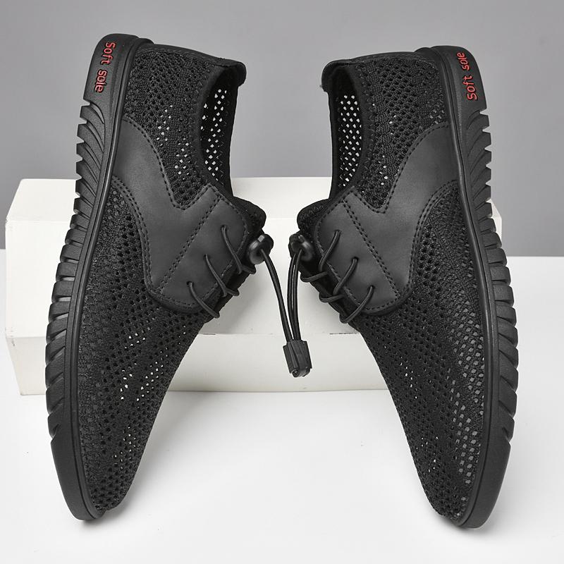 Fashion Summer Outdoor Travel Running Casual Shoes Men's Mesh Sports Shoes Fashion Mountaineering Breathable Lightweight Anti Slip Shoes