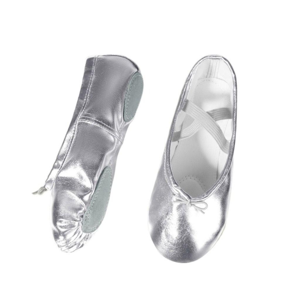 1 Pair of Soft Sole Girls' Ballet Shoes Satin Princess Shoes Adult Dancing Shoes  Children