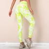 Pantaloni da yoga traspiranti ad asciugatura rapida con stampa digitale Fitness Leggings sportivi elastici stretti a vita alta da donna