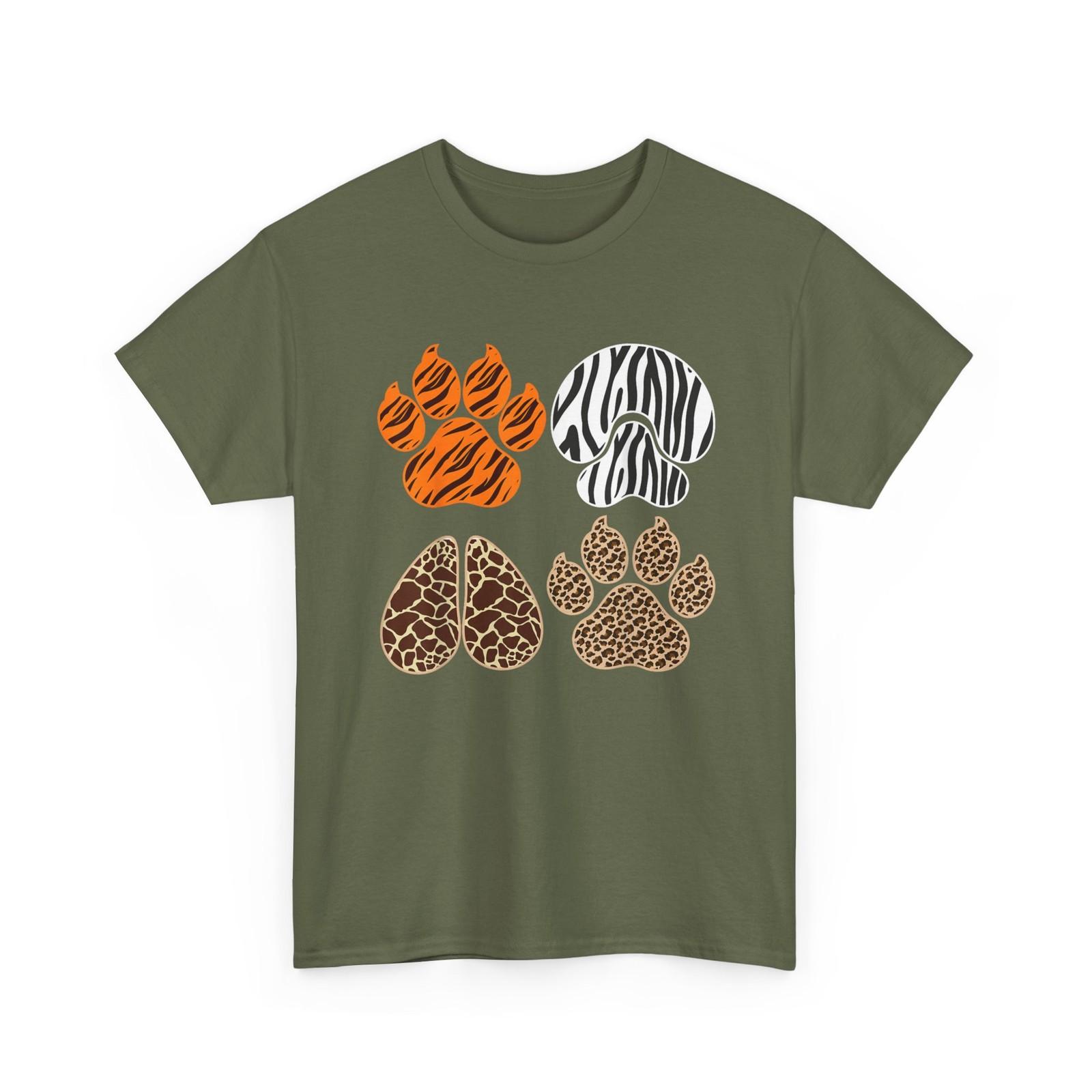 Animals Prints Shirt, Leopard Tiger Cheetah Zebra Print T-Shirt XXXL