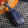 Luxury Leather Car Key Case Cover For Changan 4 Button Unit CS75 X7 Cs55 Cs75plus Keychain Holder Fob Box Keyring Shell Bag