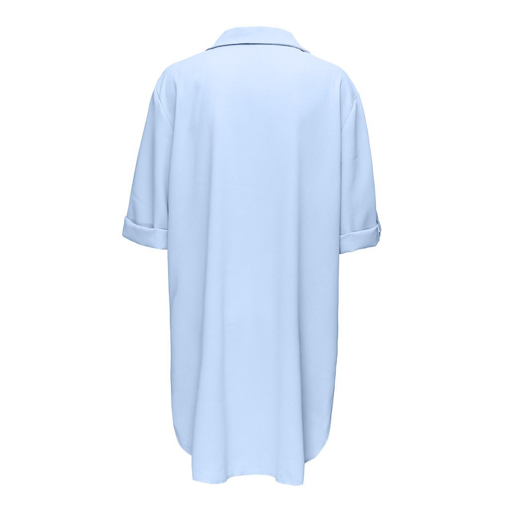 Spring Summer Women's Dress Deep V Neckline Fashion Beach Sunscreen Swimwear Shirt Dresses