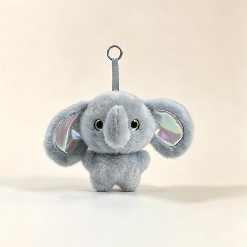 15cm Super Cute Animal Plush Pendant Mouse Fox Monkey Elephant Pig Rabbit Plush Doll Keychain Companion Doll Child Gift