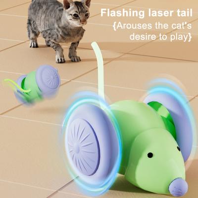 Elektrisch Muis Kat Speelgoed Bewegingsgeactiveerde Automatisch Bewegende Muis Interactieve USB Oplaadbare Muis Speelgoed voor Kat Jachtinstinct Angstverlichting