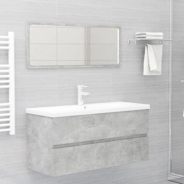VidaXL Armoire d'Evier avec Lavabo Intégré Placard de Salle de Bain Meuble de Rangement Armoire de Rangement Toilette 3071661