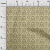 oneOone Cotton Flex Dark Peach Orange Fabric Leaves & Floral Block Sewing Craft Projects Fabric Prints By Yard 40 Inch